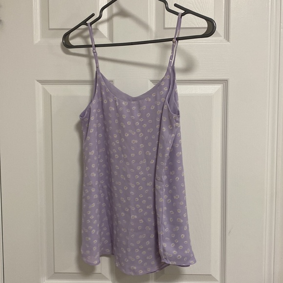 Lilac Floral Pink Rose Tank Top - S - Picture 9 of 10